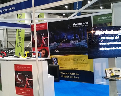 sprintech-booth-at-london-bike-show